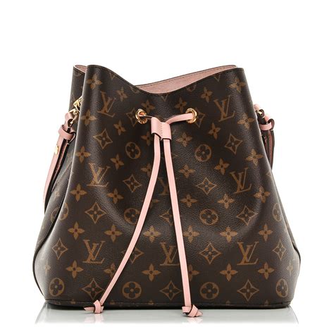 LOUIS VUITTON Monogram Neonoe MM Rose Poudre.